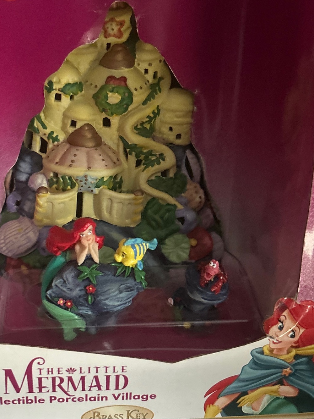 Collectible Porcelain Village - Ariel in Red